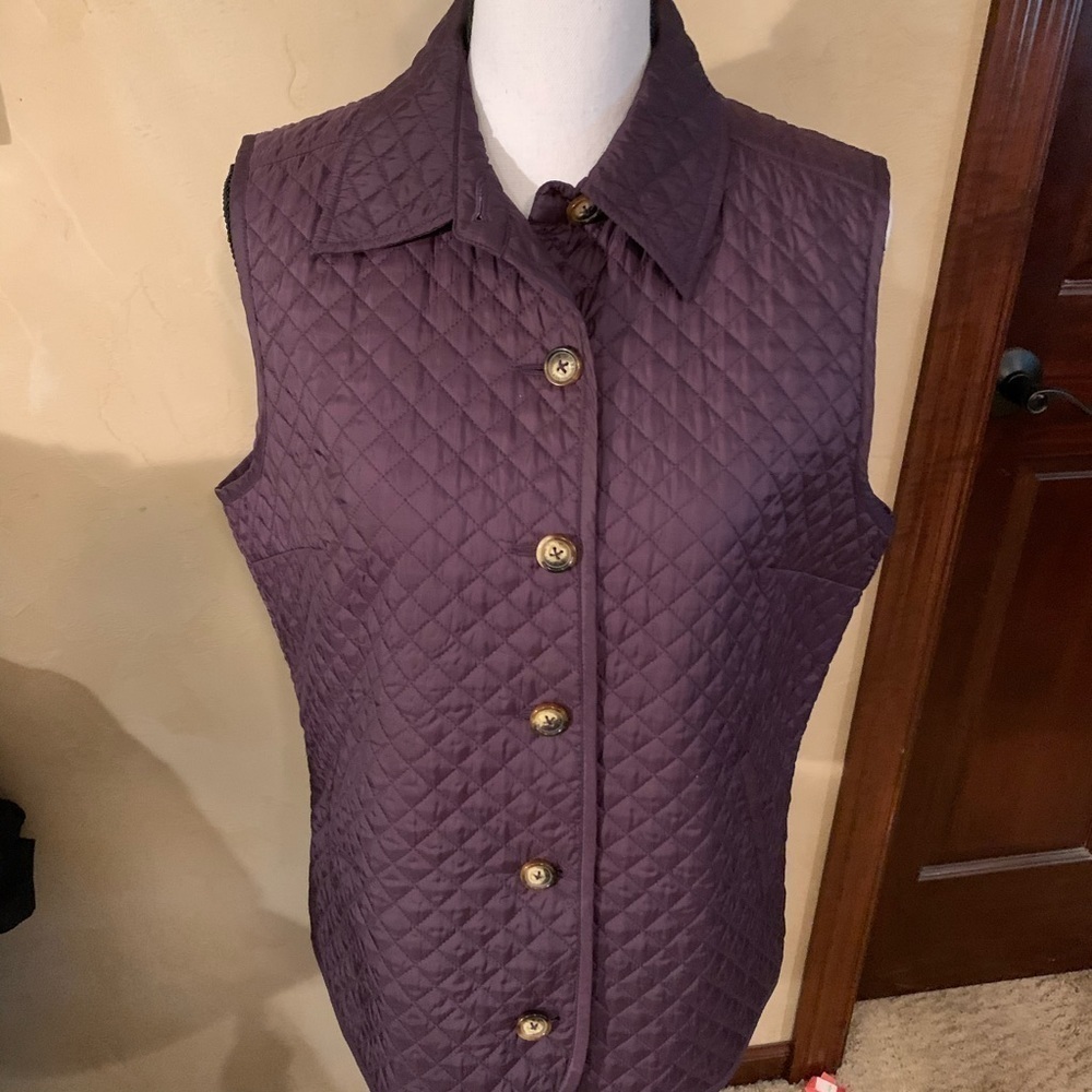 Orvis Purple Quilted Vest - Sz M